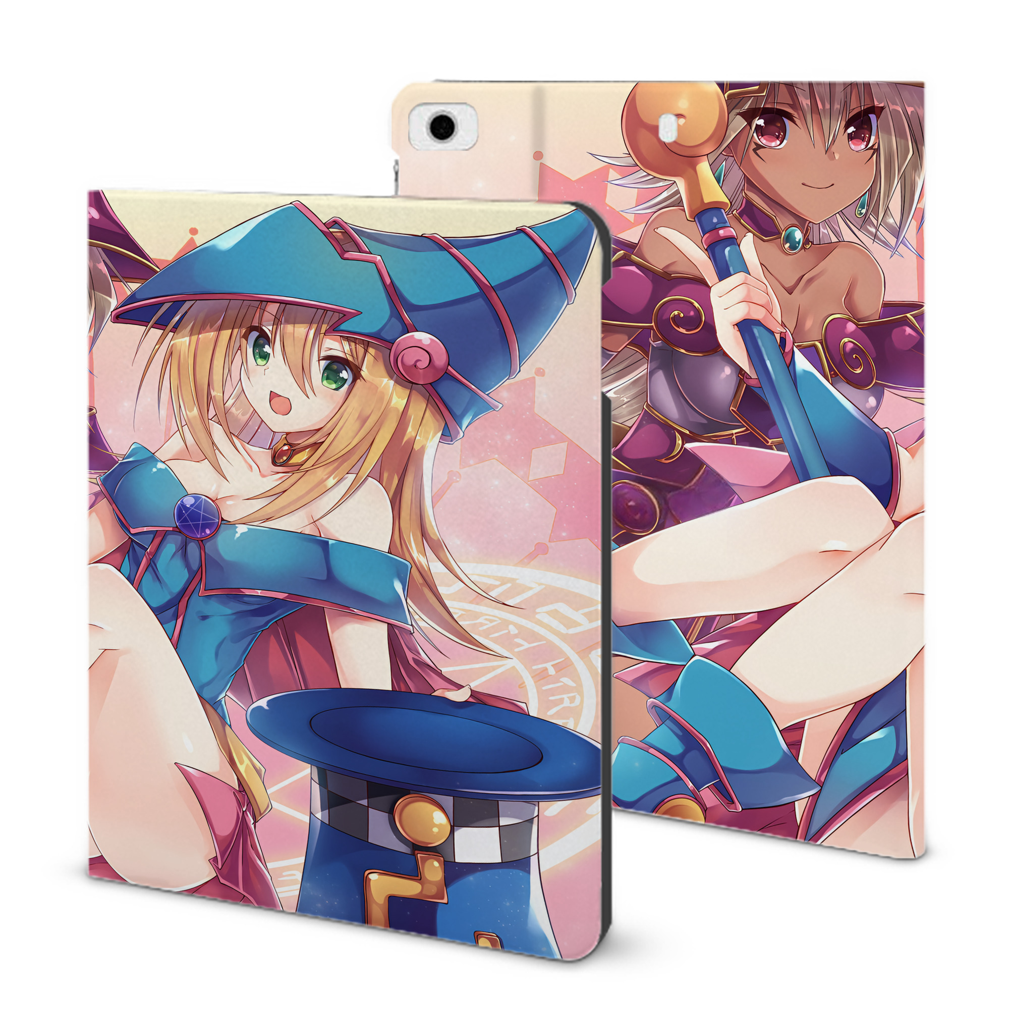 （画像用） 遊☆戯☆王 Yu-Gi-Oh! IPad ケース ブック型 PUレザー TPU 耐衝撃 軽量 薄型 ペン収納なし 全面保護 IPad 各モデル対応